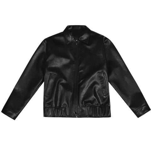 The "Corey" Faux Leather Moto Jacket 0 VOIR Studios 