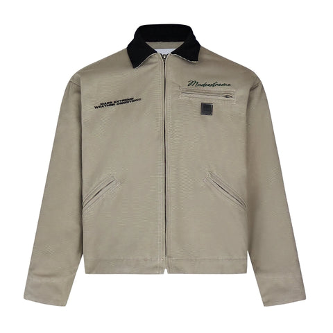 The "Patagonia" Cropped Embroidered Jacket VOIR Gray S 